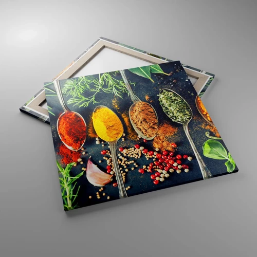 Schilderen op canvas - Culinaire magie - 70x70 cm