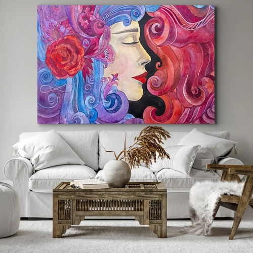 Schilderen op canvas - De Art Nouveau leeft nog - 120x80 cm