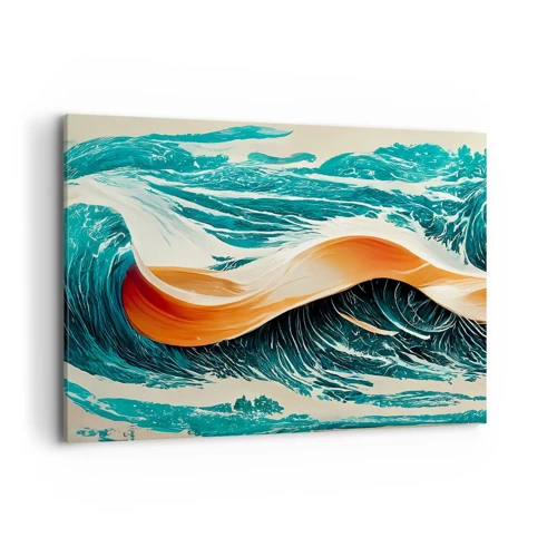 Schilderen op canvas - De droom van elke surfer - 120x80 cm