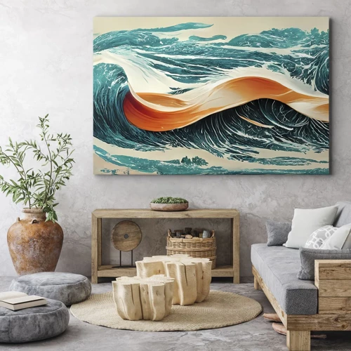 Schilderen op canvas - De droom van elke surfer - 120x80 cm