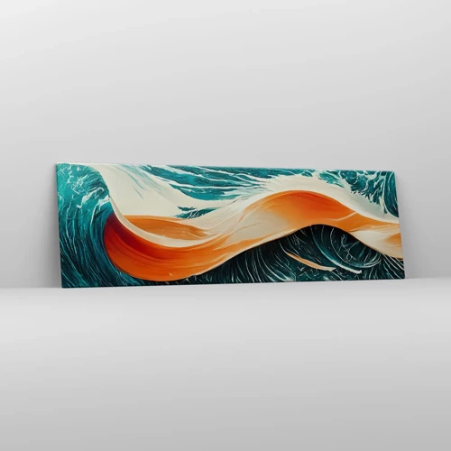 Schilderen op canvas - De droom van elke surfer - 160x50 cm