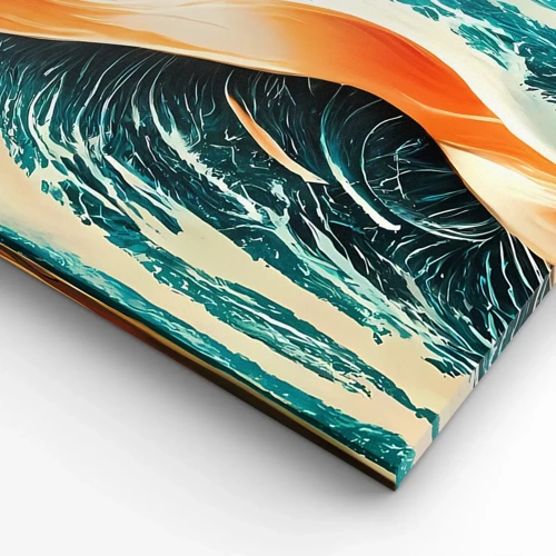 Schilderen op canvas - De droom van elke surfer - 40x40 cm