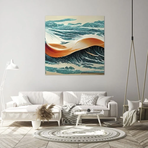 Schilderen op canvas - De droom van elke surfer - 50x50 cm