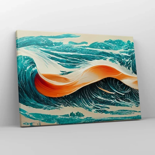 Schilderen op canvas - De droom van elke surfer - 70x50 cm