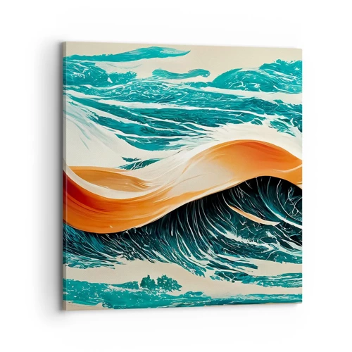 Schilderen op canvas - De droom van elke surfer - 70x70 cm