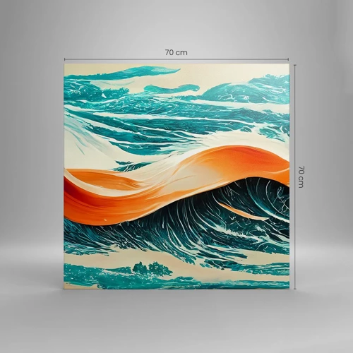 Schilderen op canvas - De droom van elke surfer - 70x70 cm