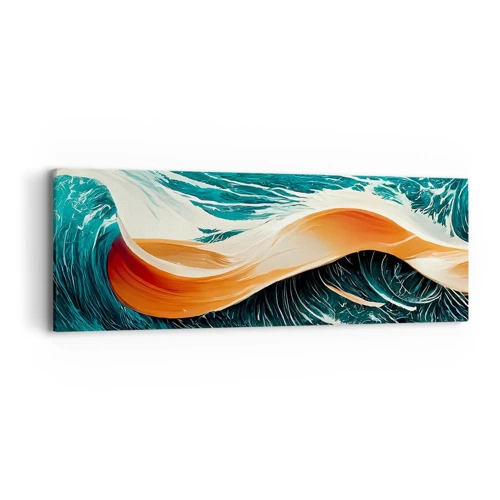 Schilderen op canvas - De droom van elke surfer - 90x30 cm