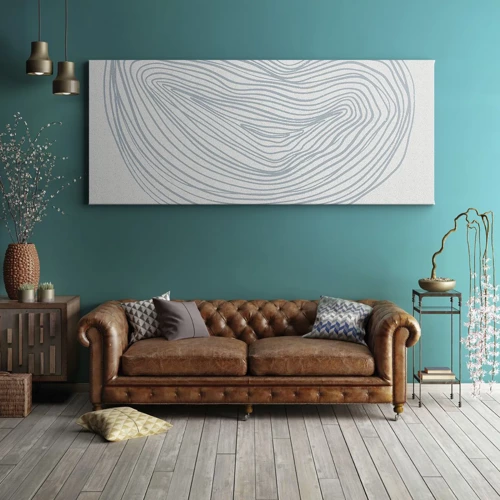 Schilderen op canvas - De glimlach van één druppel - 100x40 cm