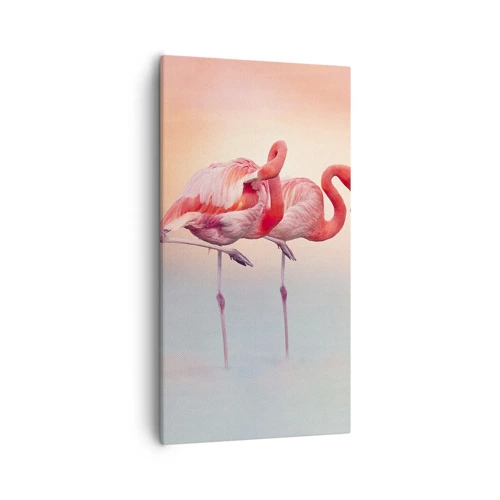 Schilderen op canvas - De kleur van de ondergaande zon - 55x100 cm