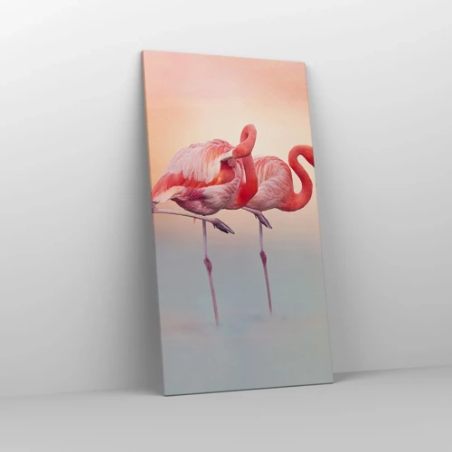 Schilderen op canvas - De kleur van de ondergaande zon - 65x120 cm