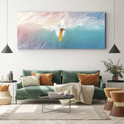 Schilderen op canvas - De oceaanruiter - 100x40 cm