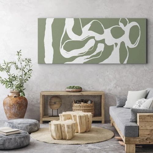 Schilderen op canvas - De roep van de ruimte - 100x40 cm