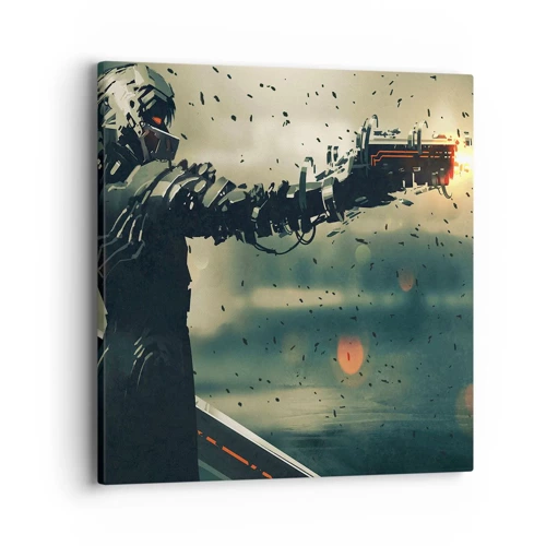 Schilderen op canvas - Dodelijke wapens - Je eigen Terminator - 40x40 cm