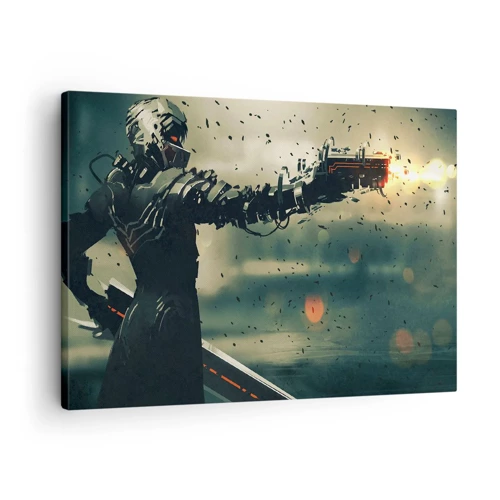 Schilderen op canvas - Dodelijke wapens - Je eigen Terminator - 70x50 cm