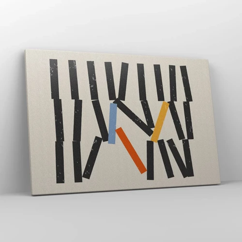 Schilderen op canvas - Domino – compositie - 120x80 cm