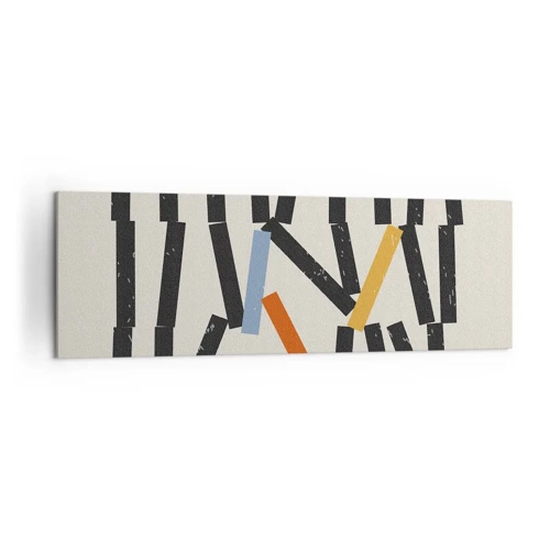 Schilderen op canvas - Domino – compositie - 160x50 cm