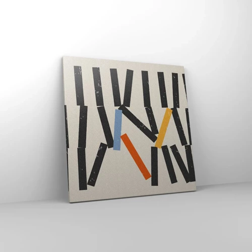 Schilderen op canvas - Domino – compositie - 60x60 cm