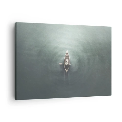 Schilderen op canvas - Door het maanmeer - 70x50 cm