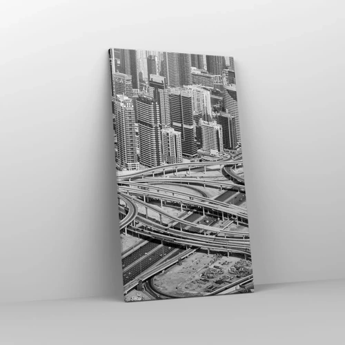 Schilderen op canvas - Dubai - de onmogelijke stad - 45x80 cm