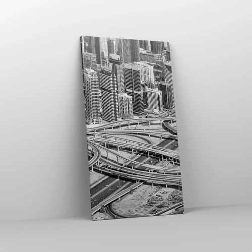 Schilderen op canvas - Dubai - de onmogelijke stad - 55x100 cm
