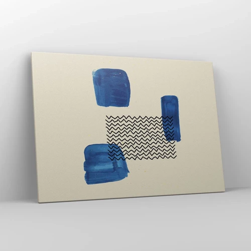 Schilderen op canvas - Een abstract kwartet - 100x70 cm