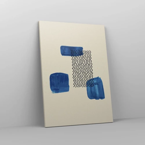 Schilderen op canvas - Een abstract kwartet - 50x70 cm
