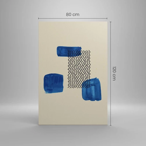 Schilderen op canvas - Een abstract kwartet - 80x120 cm