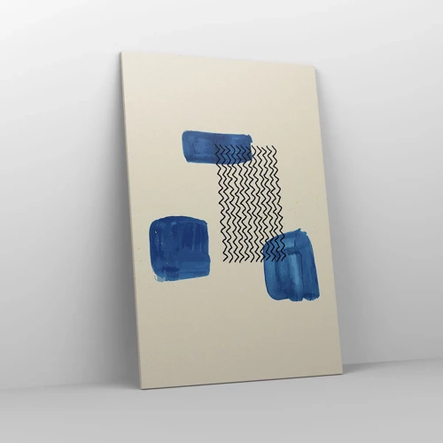 Schilderen op canvas - Een abstract kwartet - 80x120 cm
