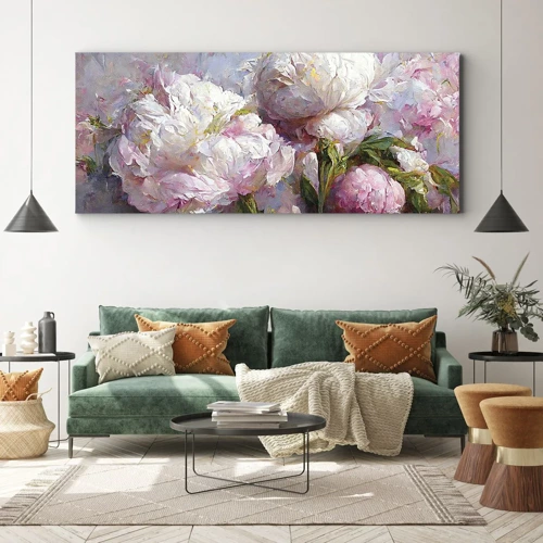 Schilderen op canvas - Een boeket vol leven - 100x40 cm