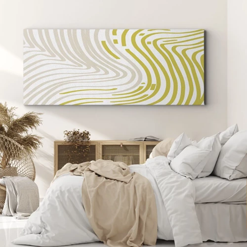 Schilderen op canvas - Een compositie met een zachte buiging - 100x40 cm