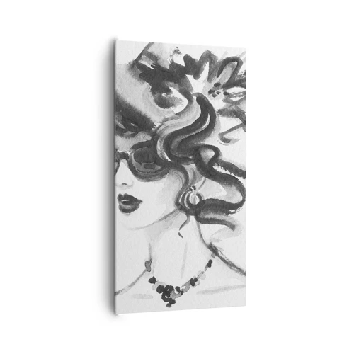 Schilderen op canvas - Een dame met karakter - 65x120 cm