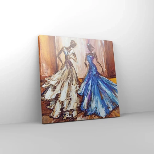 Schilderen op canvas - Een dankbaar duo - 30x30 cm