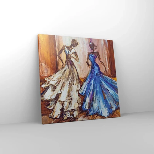 Schilderen op canvas - Een dankbaar duo - 50x50 cm