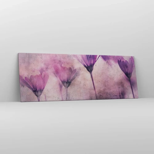 Schilderen op canvas - Een droom van bloemen - 140x50 cm