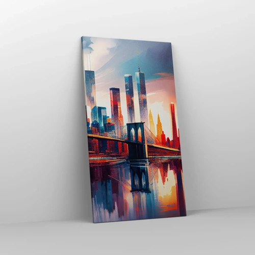 Schilderen op canvas - Een droomachtig New York - 55x100 cm