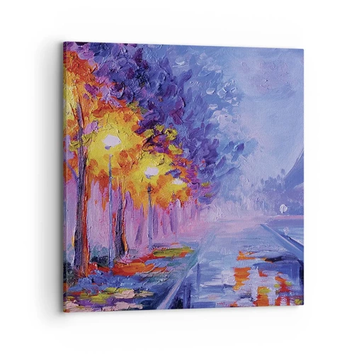 Schilderen op canvas - Een droomwandeling - 70x70 cm