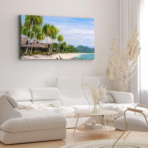 Schilderen op canvas - Een exotische droom - 100x40 cm