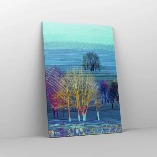 Schilderen op canvas - Een gekamd landschap - 70x100 cm