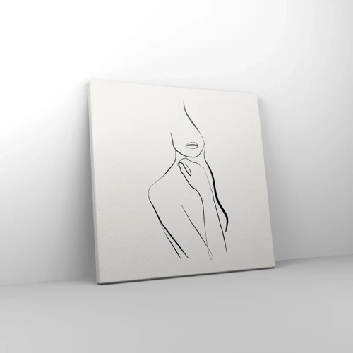 Schilderen op canvas - Een golf van melancholie - 30x30 cm
