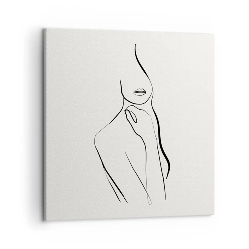 Schilderen op canvas - Een golf van melancholie - 50x50 cm