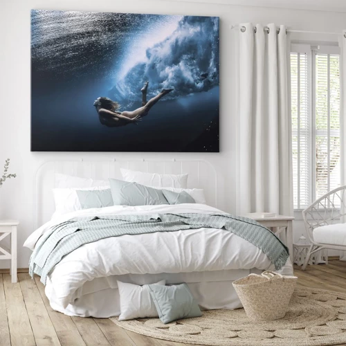 Schilderen op canvas - Een moderne zeemeermin - 120x80 cm