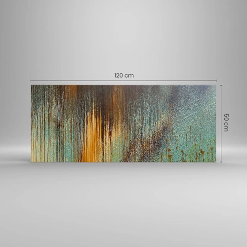 Schilderen op canvas - Een niet toevallig kleurrijke compositie - 120x50 cm