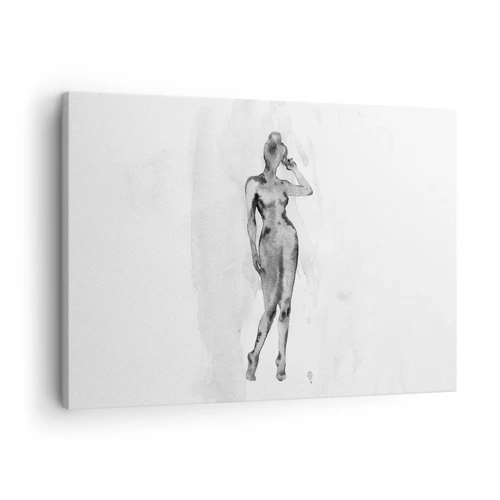 Schilderen op canvas - Een onderzoek naar het ideaal van vrouwelijkheid - 70x50 cm
