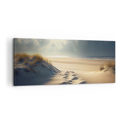 Schilderen op canvas - Een rustgevend landschap - 100x40 cm