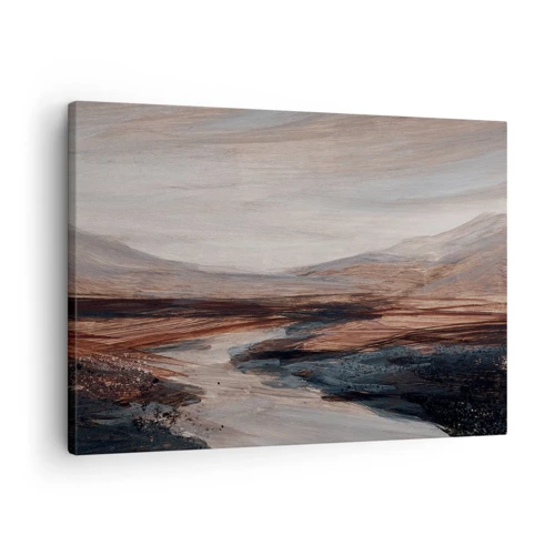 Schilderen op canvas - Een rustige vallei - 70x50 cm