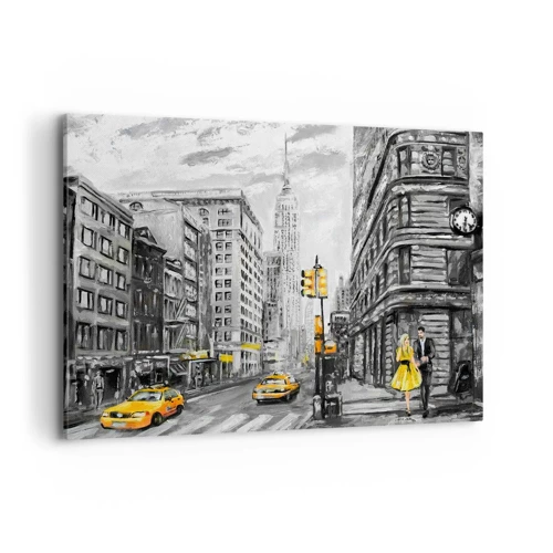 Schilderen op canvas - Een verhaal uit New York - 100x70 cm
