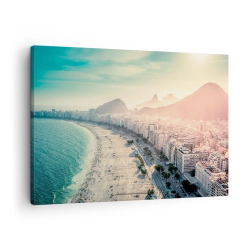 Schilderen op canvas - Eeuwige vakantie in Rio - 70x50 cm