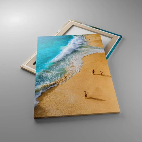 Schilderen op canvas - En dan de zon, het strand… - 50x70 cm