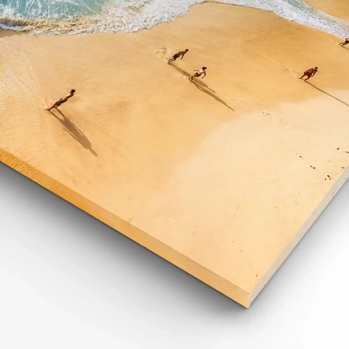 Schilderen op canvas - En dan de zon, het strand… - 60x60 cm