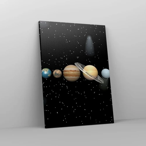 Schilderen op canvas - En de planeten razen, razen...  - 50x70 cm